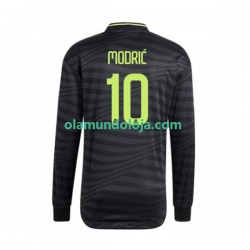 Camisola Real Madrid Modrić 10 Homem Equipamento Terceiro 2022-2023 Manga Comprida